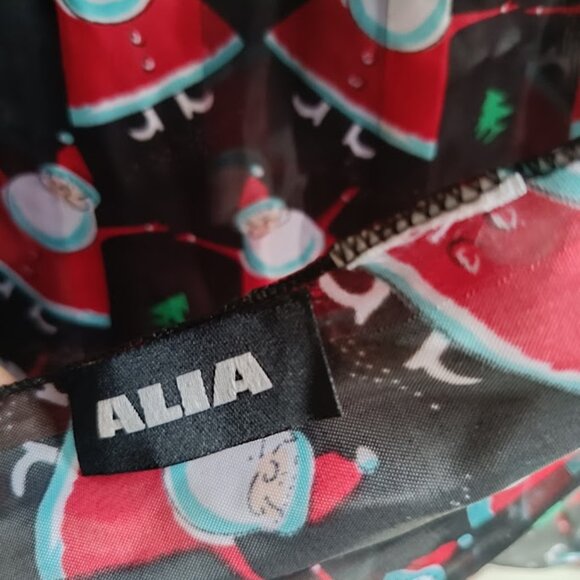 🛍️Vintage Ugly Christmas Scarf - 🎅Santa Holiday Stockings - Black & Red - Picture 4 of 6